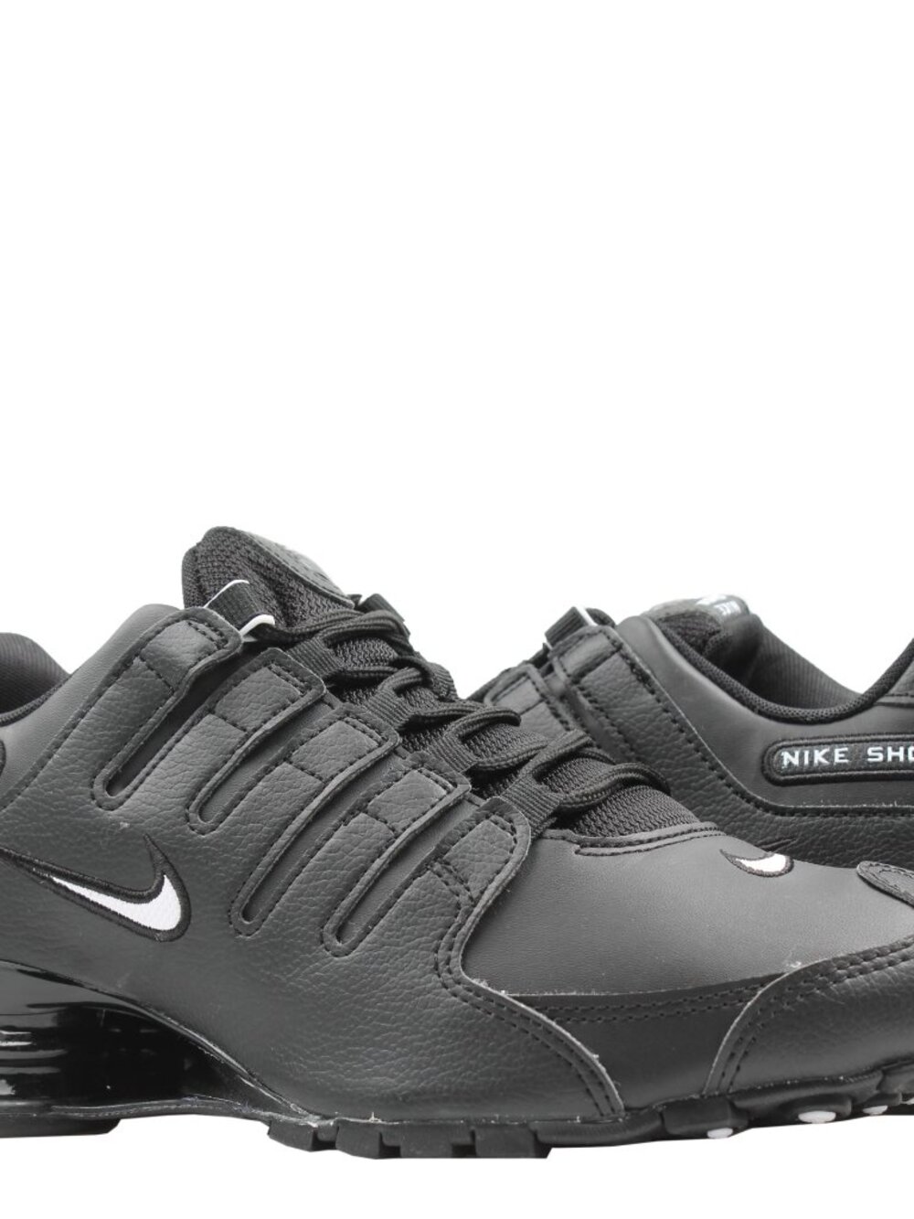 Nike Shox NZ Leather Men's Low Top Trainers - Black White